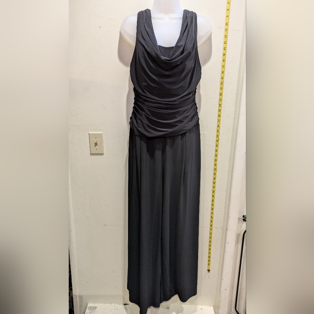 R&M Richards Gray Maxi Dress Size 12